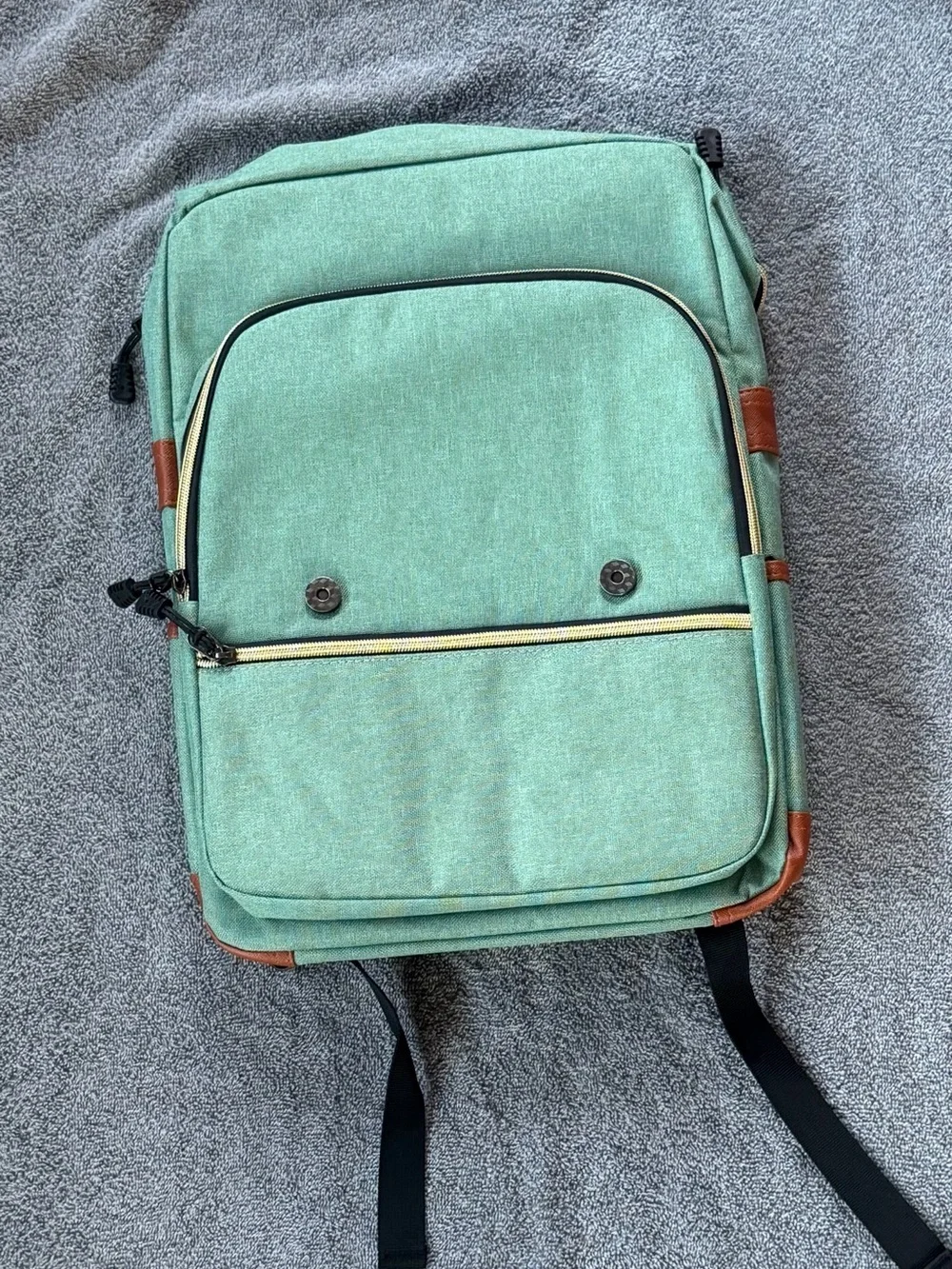 Vintage unisex laptop backpack, with USB charging port